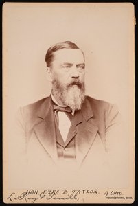 Ezra Booth Taylorin muotokuva 1823-1912, ennen vuotta 1896. tekijältä Le Roy and Terrill