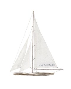 Lake Ontario Sailboat, n.2022 (sekatekniikka) tekijältä Leah Straatsma