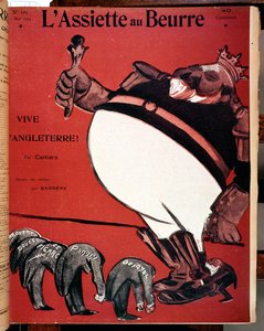 Karikatyyri kuningas Edward VII:stä (1841-1910) Ranskan ja Ison-Britannian välisen Entente Cordialen aikaan, kansi "L