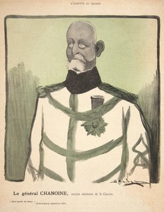 Kenraali Chanoine, entinen sotaministeri, kuvitus teoksesta "L