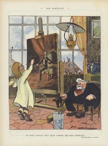 Hänen muotokuvansa. Kuvitus Le Rirelle (väri litho) tekijältä Leal de Camara