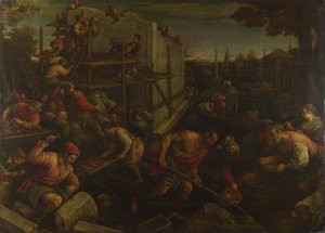 Baabelin torni, n. 1600 tekijältä Leandro Bassano