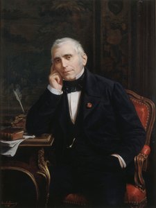 Näyttelijä- ja libretisti Eugène Scriben muotokuva 1791-1861, 1863. tekijältä Lecomte Vernet