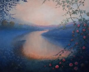 Ruusuja, 2025 (öljy kankaalle) tekijältä Lee Campbell