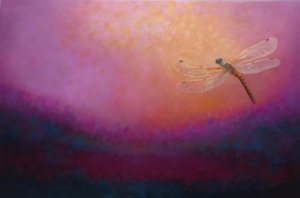 Eteerinen, 2025 (öljy kankaalle) tekijältä Lee Campbell