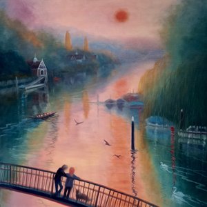 Summer Morning, Eel Pie Island, Twickenham, 2021 tekijältä Lee Campbell