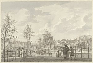 Rauniot Rapenburgissa Leidenissä ruutikatastrofin jälkeen 12. tammikuuta 1807