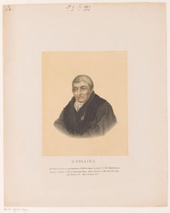 Portree van Herman Tollius H. Tollius (otsikko esineessä) tekijältä Leendert Springer (I)