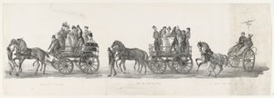 Kutsu konserttiin, pallo ja humalaiset opiskelijat, 1835 Kutsukonsertti / Ball inteekeningissä / Deus nobis haec otia fecit (otsikko esineessä) Yksittäiset esitykset, jotka nousut pitävät H.H. Leidsche Hoogeschoon opiskelijat tekijältä Leendert Springer (I)
