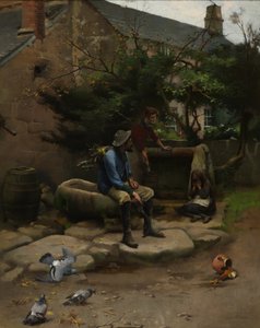 Rikkinäinen ruukku, noin 1895 (öljy kankaalle)