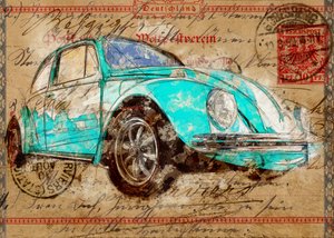Teal Beetle -postikortti
