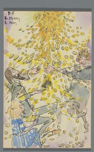 Postkarte an Jan Ponstijn tekijältä Leo Gestel