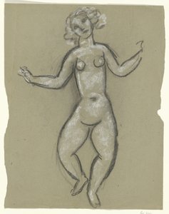 Tanssiva nainen alasti tekijältä Leo Gestel