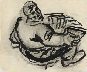 Mies harmonikka Ilman otsikkoa tekijältä Leo Gestel