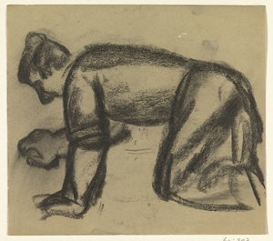 Mies käsissä ja polvissa tekijältä Leo Gestel