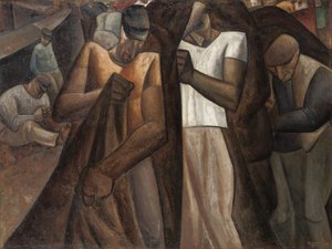 Nettendragers, n. 1924 (öljy kankaalle) tekijältä Leo Gestel