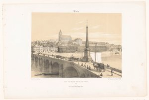 Näkymä Bloisiin sillalta Vue de Blois prize du pont (nimi esineessä) Contemporary France (sarjan nimi) La France de nos jours (sarjan nimi)