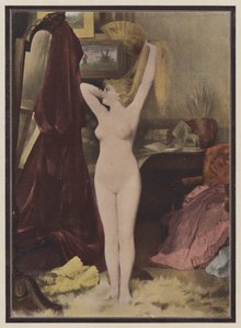 Malli (väri litho) tekijältä Leon Auguste Cesar Hodebert