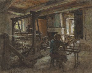 Weaverin mökki tekijältä Leon Augustin Lhermitte