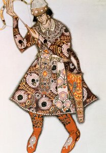 Pukusuunnittelu Igor Stravinskyn balettiin, 1913 tekijältä Leon Bakst