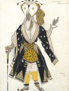R. Hahnin pukusuunnittelu Ballet Blue Godille, 1911 tekijältä Leon Bakst