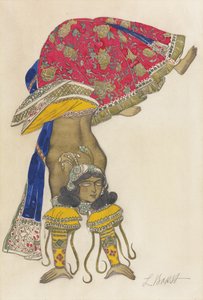 R. Hahnin pukusuunnittelu Ballet Blue Godille, 1912 tekijältä Leon Bakst