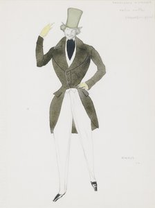 Pukusuunnittelu R. Schumannin balettiin Carnaval, 1910 tekijältä Leon Bakst