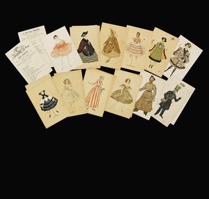 La Fee de la Poupeesin pukusuunnittelu tekijältä Leon Bakst
