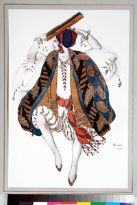 ""Jewish Dancer"" Leon Bakstin (1866-1924) suunnittelema puku Ballets Russes -balettiin ""Cleopatre"" tekijältä Leon Bakst