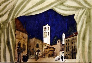 Suunnittelu Marchioness Huntingille tekijältä Leon Bakst