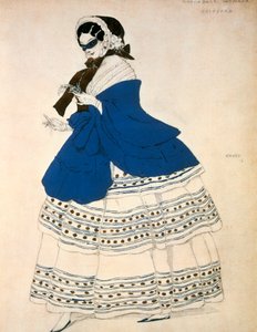 Estrella, pukusuunnittelu Robert Schumannin säveltämän baletin karnevaaliin, 1919