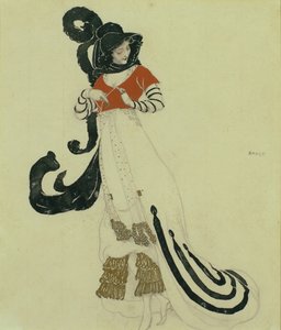 Fancy Dress Costume Design, c. 1914 tekijältä Leon Bakst