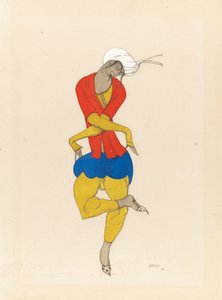 Maria Kuznetsova, pukusuunnittelu elokuvalle "L"Adoration", 1922 tekijältä Leon Bakst