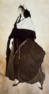 Muotokuva balettitanssijasta ja suojelijasta Ida Rubinsteinista, 1921 tekijältä Leon Bakst
