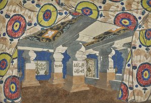 Lavastus revyyn Aladin tai ihana lamppu, 1919. tekijältä Leon Bakst
