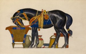 Hevonen kastelu tekijältä Leon Bakst