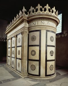 Pieni Pyhän haudan temppeli Cappella Rucellaissa, 1467 (marmori)