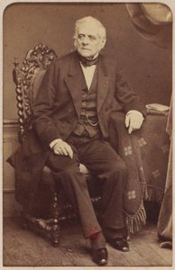 Säveltäjä Daniel-Francois-Esprit Auberin (1782-1871) muotokuva, tekijä Cremiere, Leon (1831-1913). Albumin valokuva. Yksityiskokoelma