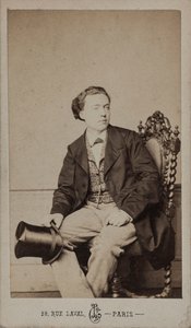 Säveltäjä Louis Diémerin muotokuva 1843-1919, n. 1875.