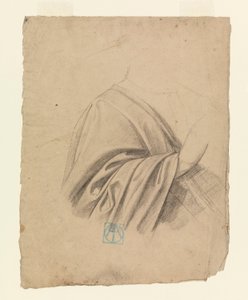 Piirustus, Drapery Study, 1886-92 tekijältä Leon Dabo