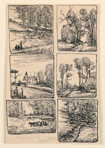 Six Landscape Studies, New Milford tekijältä Leon Dabo