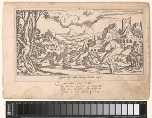 Callisto kuin karhu kerjää Jupiteria rauniomaisemassa Le Fable de Calisto (sarjan nimi) Myytti Callistosta (sarjan nimi)
