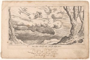 Juno vaunuissaan palaa Olympukseen Le Fable de Calisto (sarjan nimi) Myytti Callistosta (sarjan nimi)