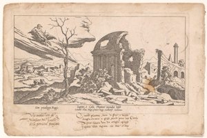 Jupiter näkee Phaetonin putoamisen aiheuttamia vahinkoja Le Fable de Calisto (sarjan nimi) Myytti Callistosta (sarjan nimi)