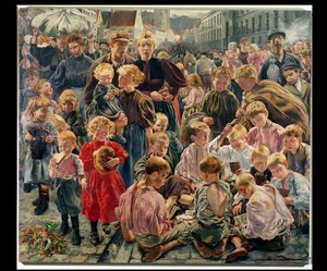 Työläisten aikakaudet (triptyykin keskiosa)