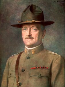 John Joseph "Black Jack" Pershing, yhdysvaltalainen kenraali, 1926. tekijältä Leon Hornecker