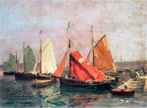 Bretonin rannikko, 1907-1915 tekijältä Leon Hubert