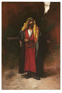 Arab Guard (öljy kankaalle) tekijältä Leon Joseph Florentin Bonnat