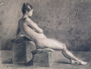 Malli profiilissa, c1853-1922 tekijältä Leon Joseph Florentin Bonnat