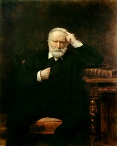 Ranskalaisen kirjailijan Victor Hugon (1802-1885) muotokuva Leon Joseph Bonnatin (1833-1922) maalaus 1879 Su. 1,38x1,1 m